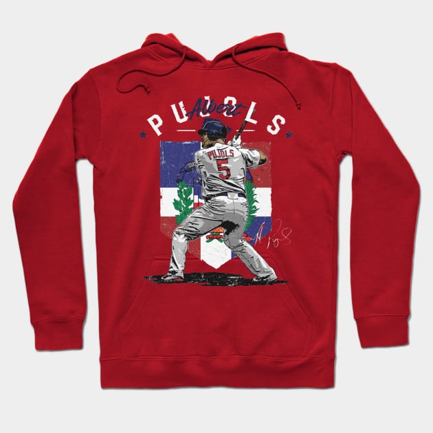 Albert Pujols St. Louis Country Flag Hoodie by danlintonpro